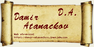 Damir Atanackov vizit kartica